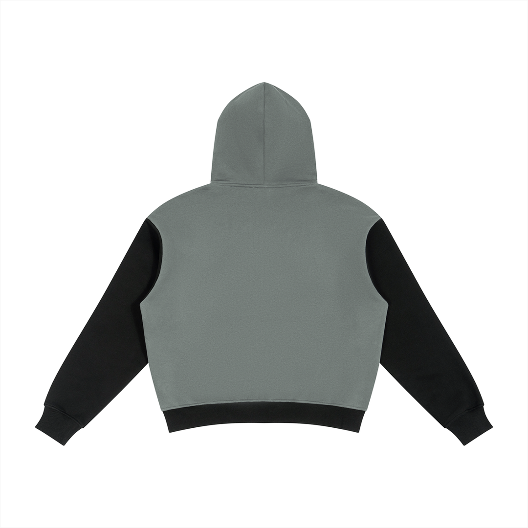 men brand Color Block Fleece Full Zip Hoodie