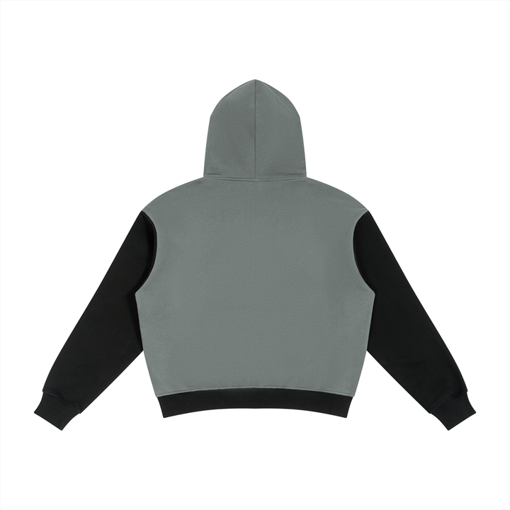 men brand Color Block Fleece Full Zip Hoodie