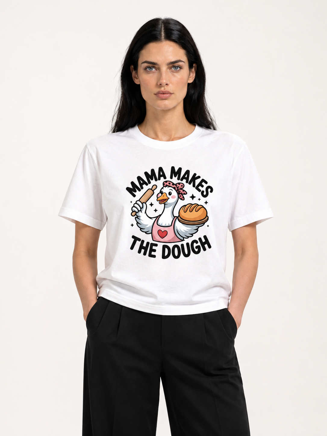 Mama Makes The Dough Baking Goose Tee