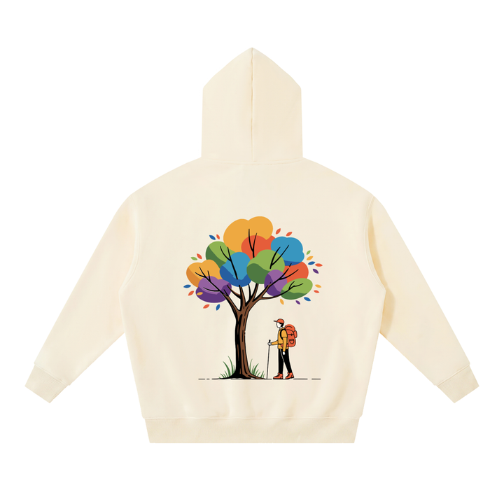 hiking lover Essential Oversized Boxy Fit Fleece Hoodie