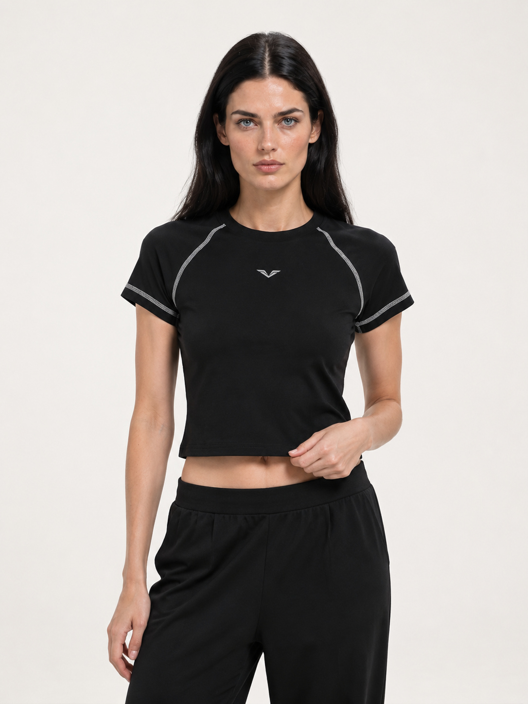 Wing Logo Contrast Stitch Raglan Tee