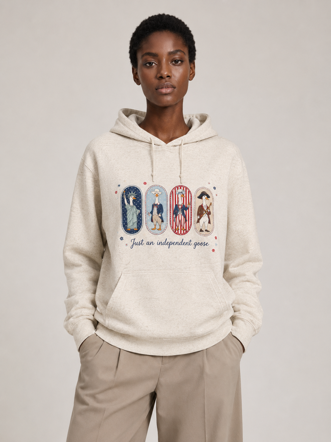 Just An Independent Goose Fourth of July Hoodie