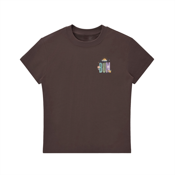 Beach Bum Left-Chest Summer Bodycon Tee