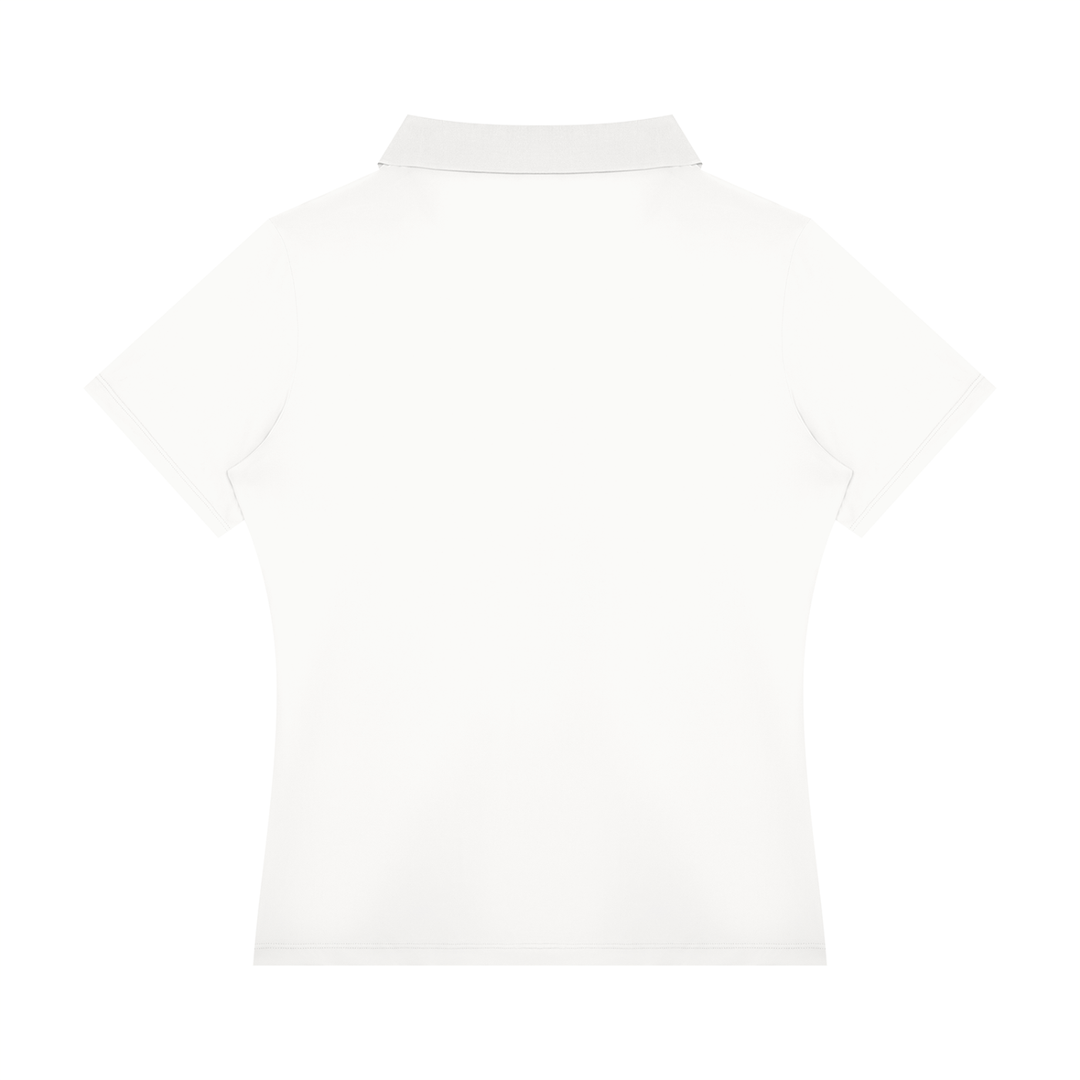 Women’s gym wear Color Block Polo Shirt