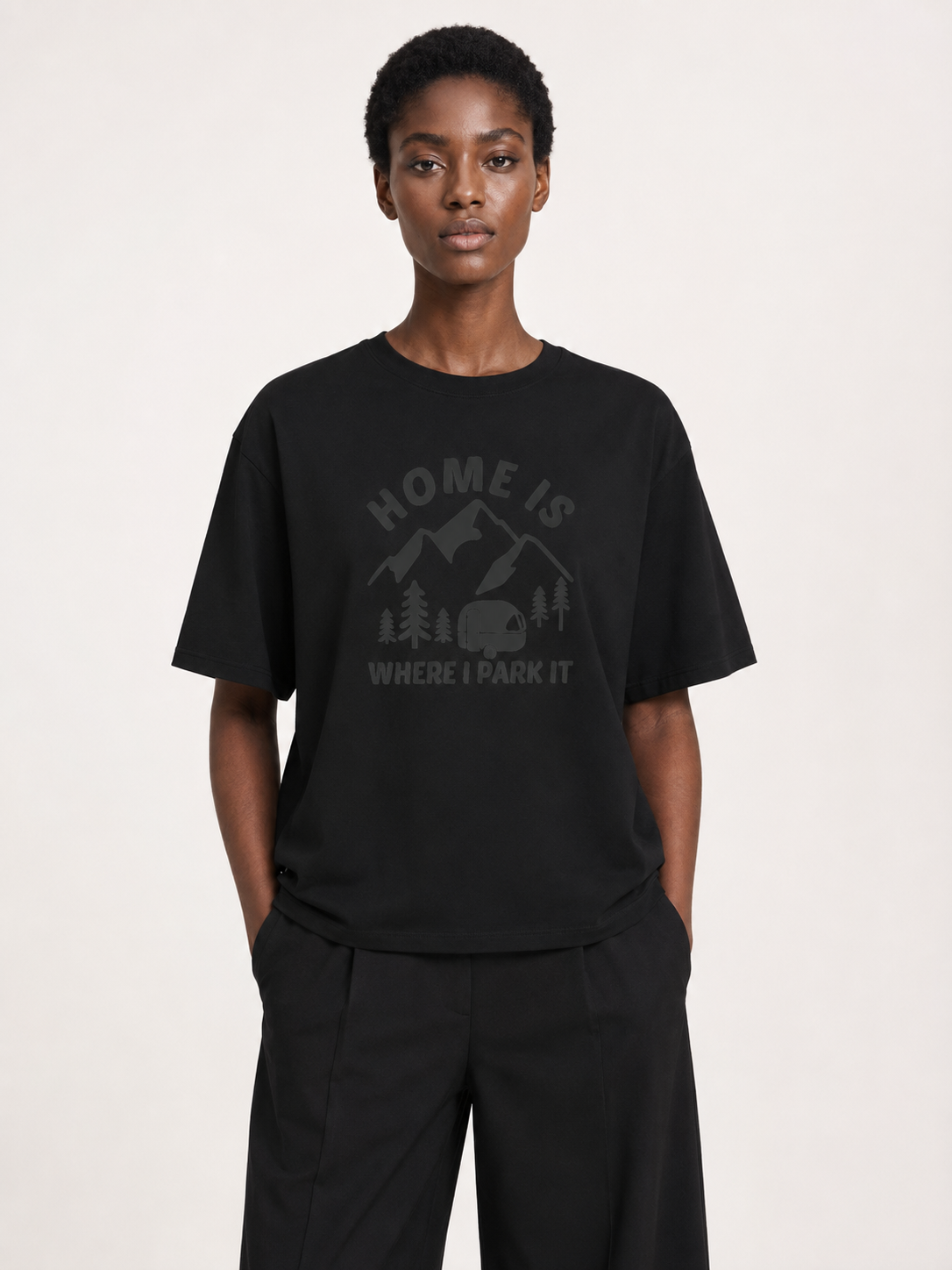 Home Is Where I Park It Tonal Caravan Tee