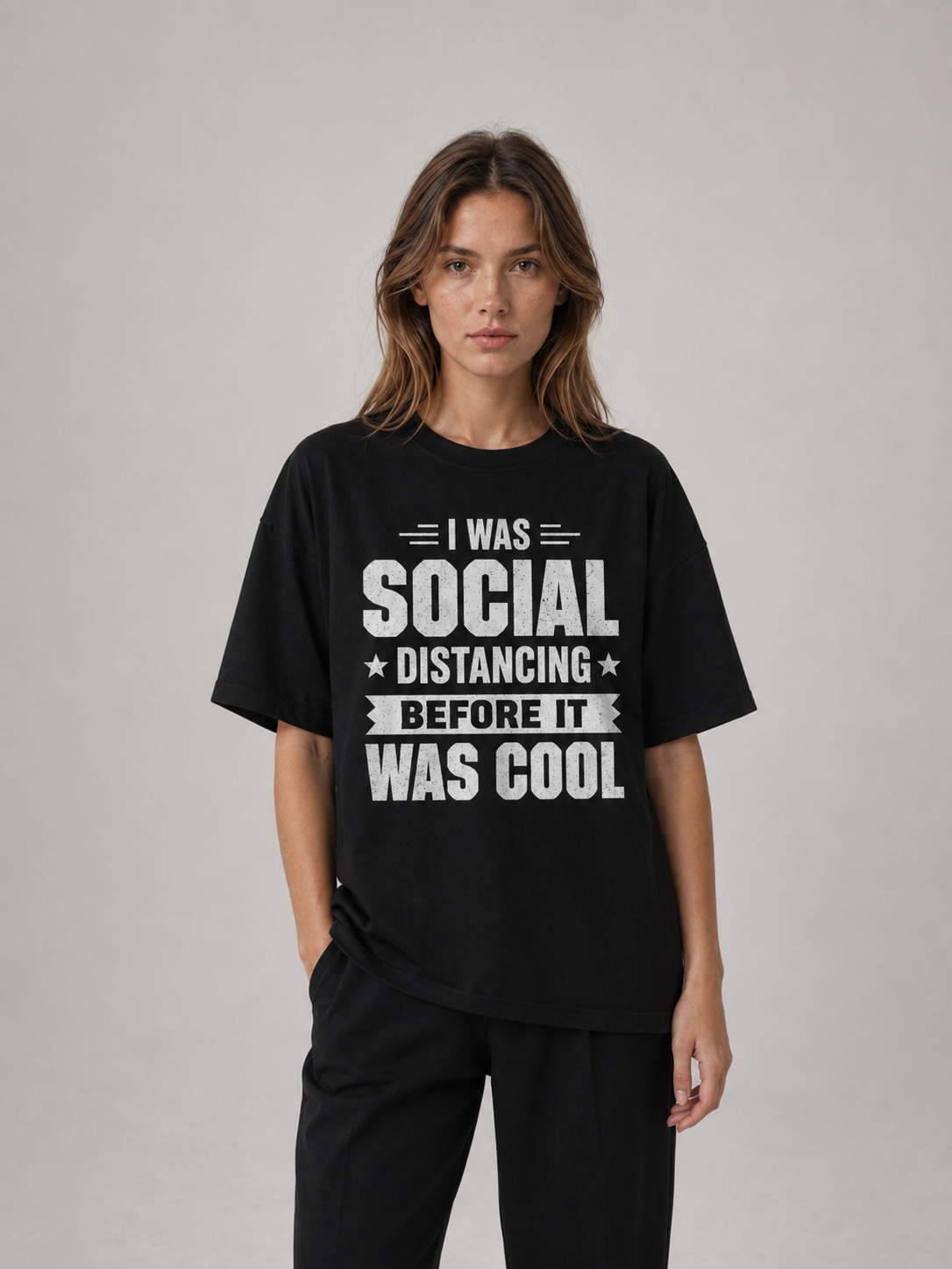 Social Distancing Before It Was Cool Funny Tee