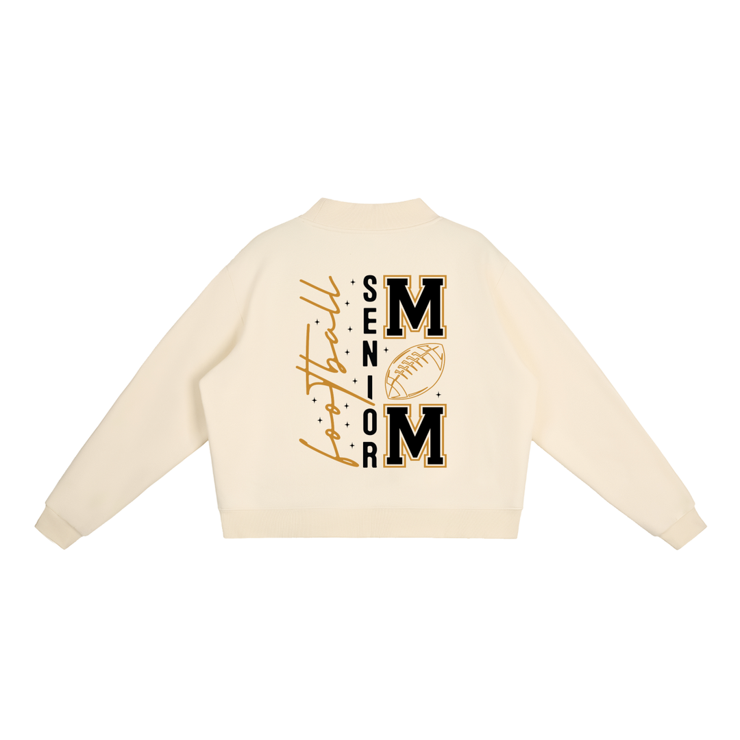 WOMEN GRAPHIC Essential Fleece Mock-Neck Crew Sweatshirt