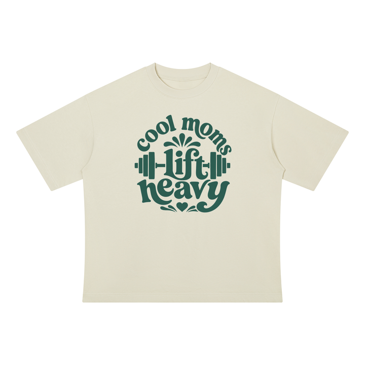 MOM LOVER Drop Shoulder Cotton T-Shirt