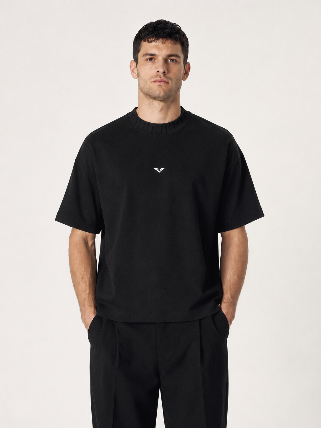 Wing Logo Heavyweight Boxy Cotton Tee