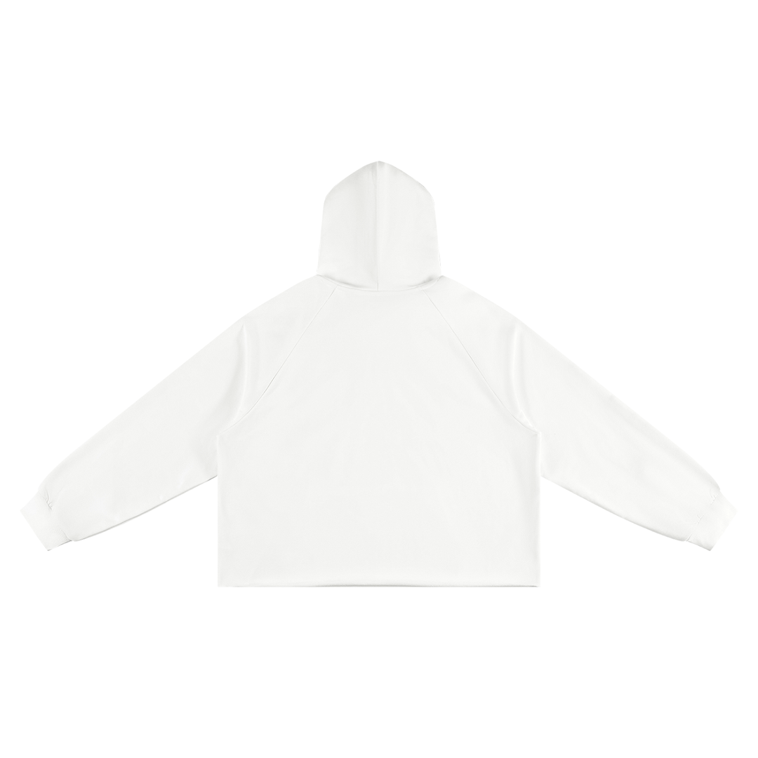 WOMEN HODDIES  Vintage Wash Raw Edge Boxy Hoodie