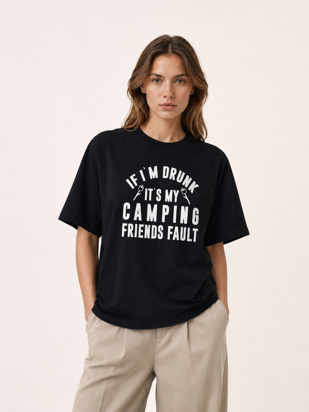 It's My Camping Friends' Fault Funny Tee
