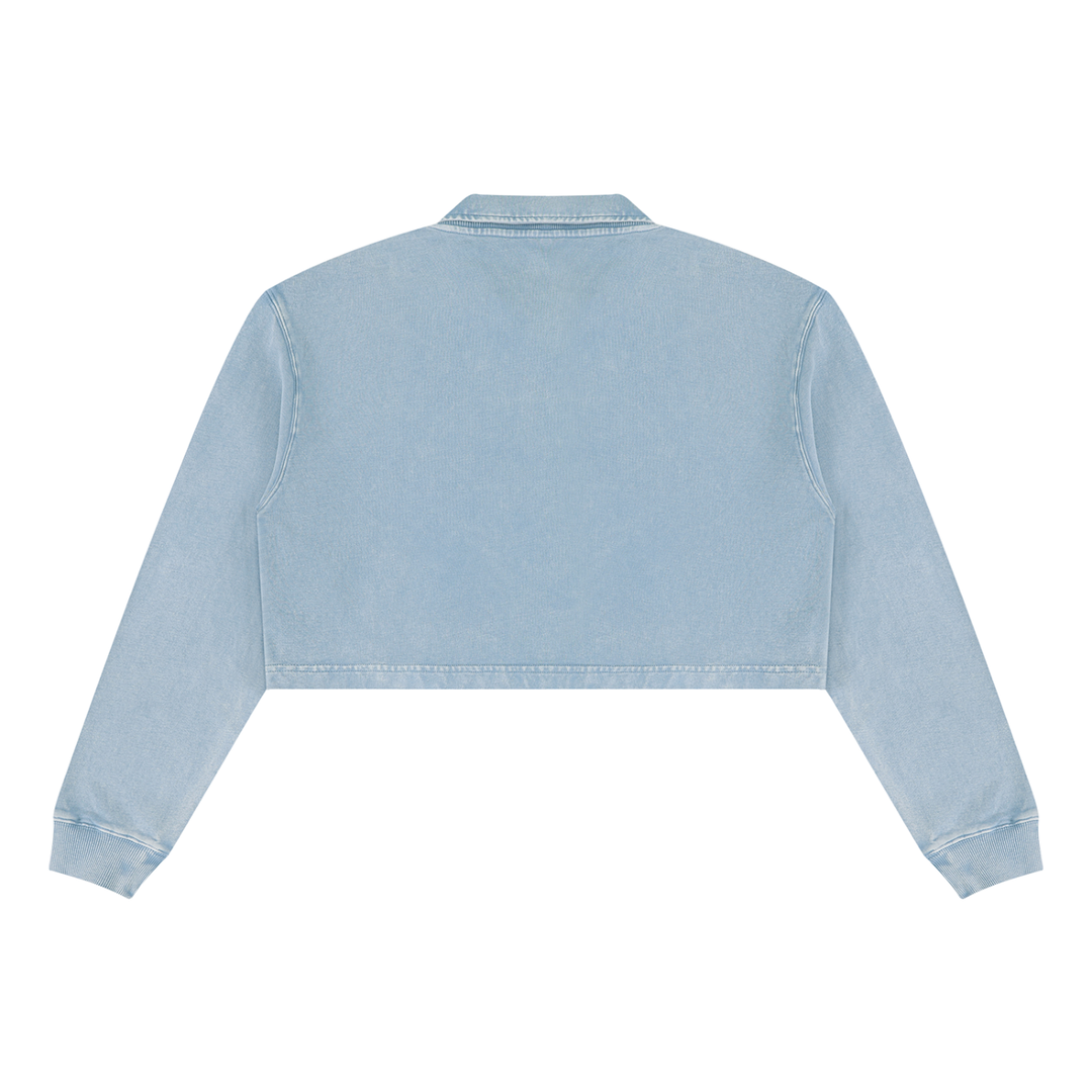 Women’ HODDIES Vintage Wash Crop Sweatshirt