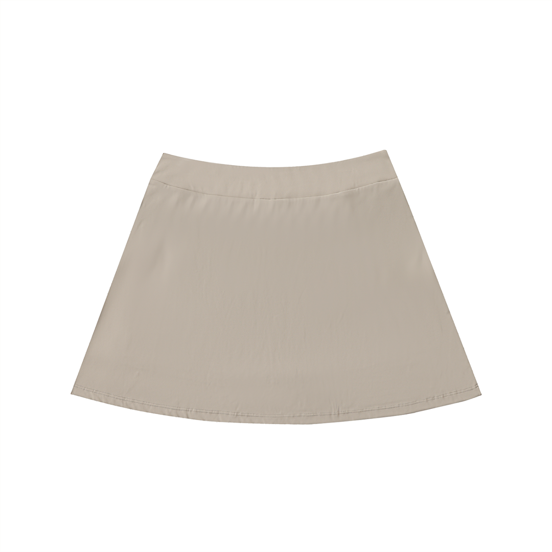WOMEN SKIRT High-Waist Pocketed A-Line Skirt