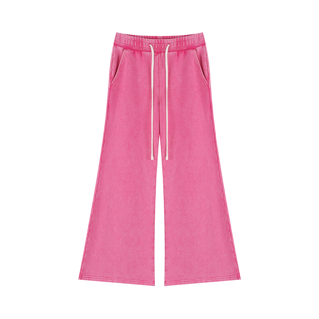 Women PENT  Mineral Wash Flared Leg Sweatpants