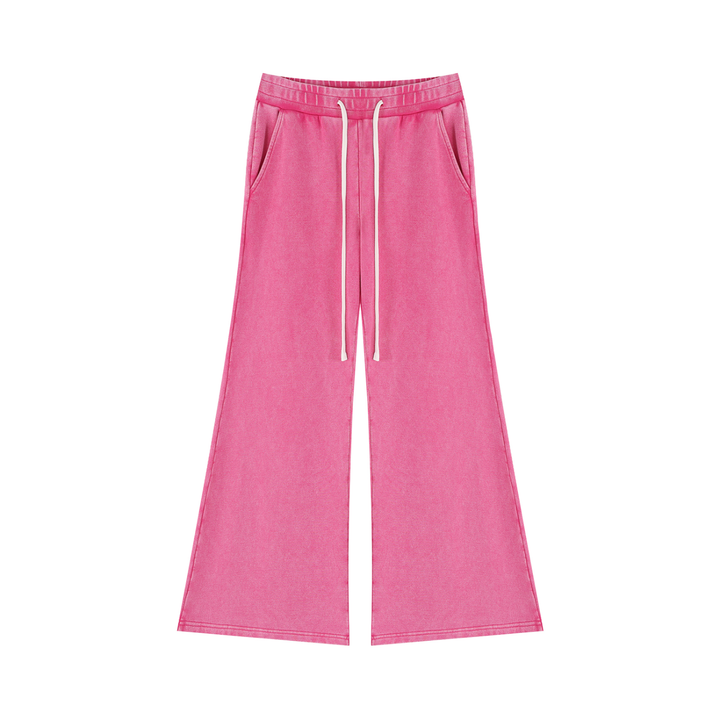 Women PENT  Mineral Wash Flared Leg Sweatpants