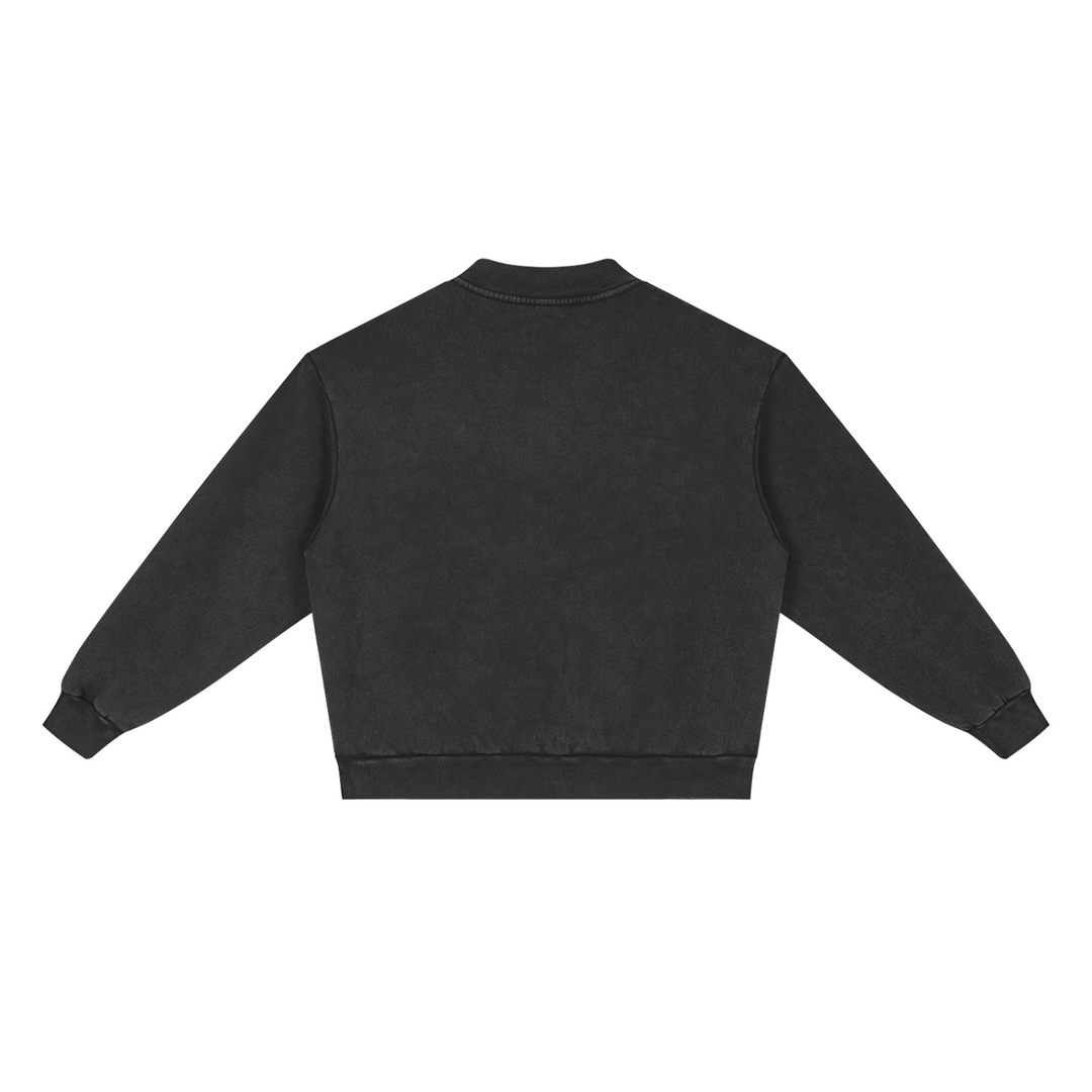 WOMEN HODDIES  Vintage Wash Fleece Quarter Zip Sweatshirt