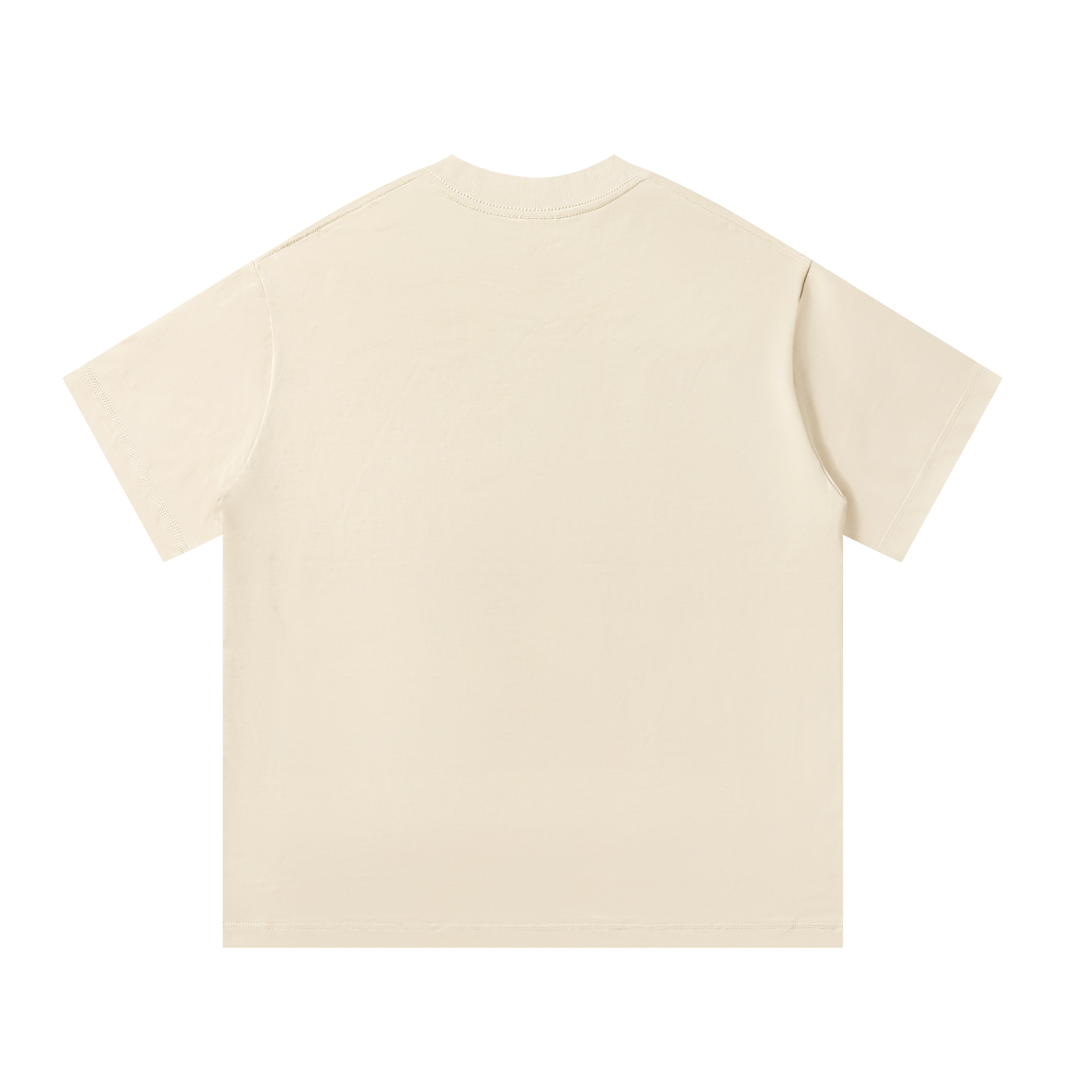Mama Camo Letter Bow Faux Embroidery Tee in Mild Apricot, back view.