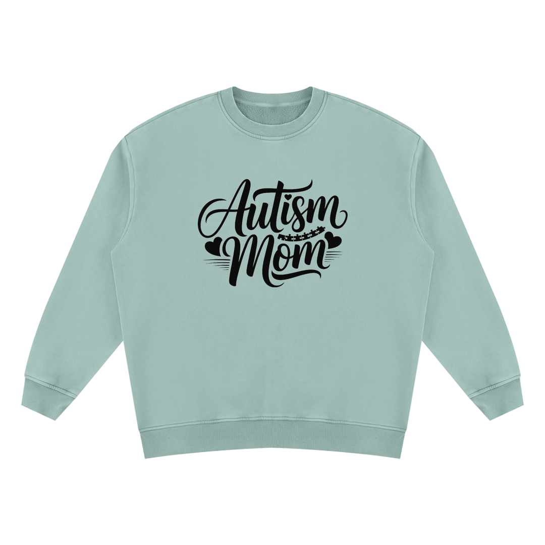 mom lover Autism Mom Script Vintage Wash Sweatshirt