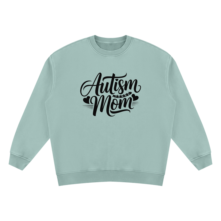 mom lover Autism Mom Script Vintage Wash Sweatshirt