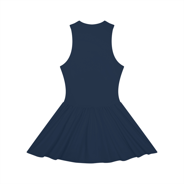 Women’s one piece Ruched Sleeveless Full-Zip Dress