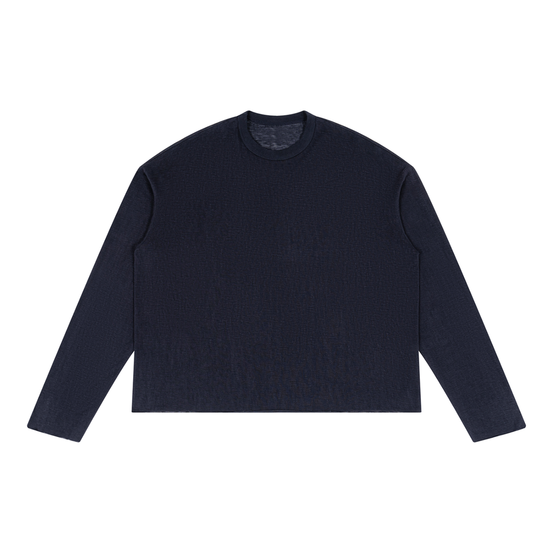 men brand Raw Edge Long Sleeve T-Shirt