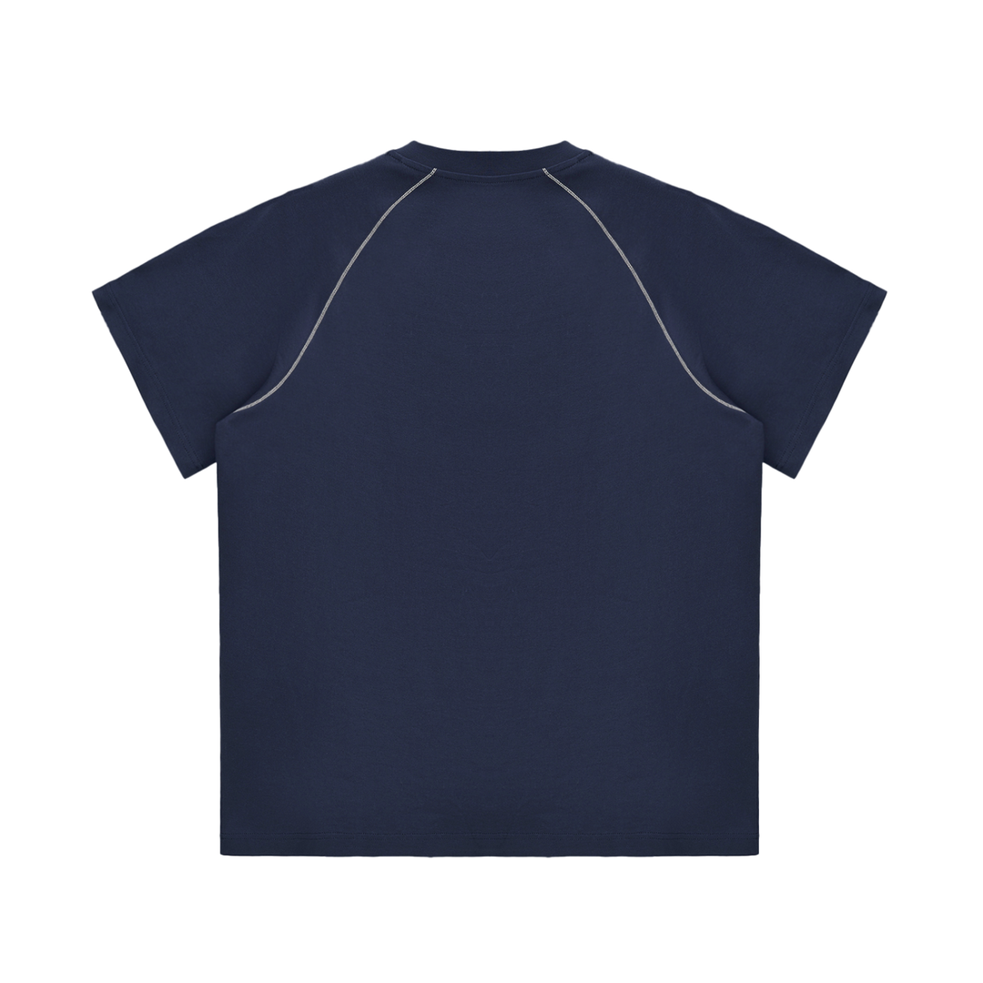 men brand Striped Contrast Stitch T-Shirt