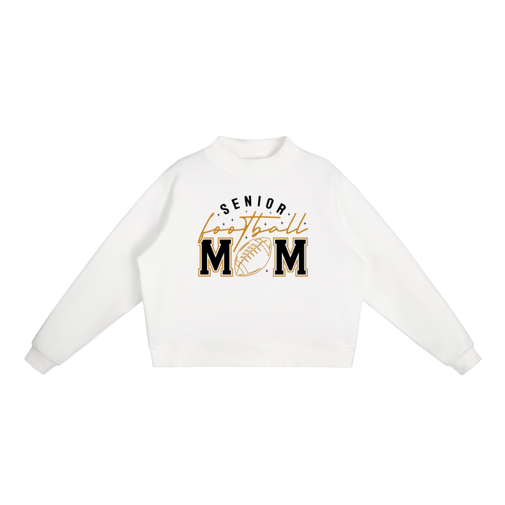 WOMEN GRAPHIC Essential Fleece Mock-Neck Crew Sweatshirt