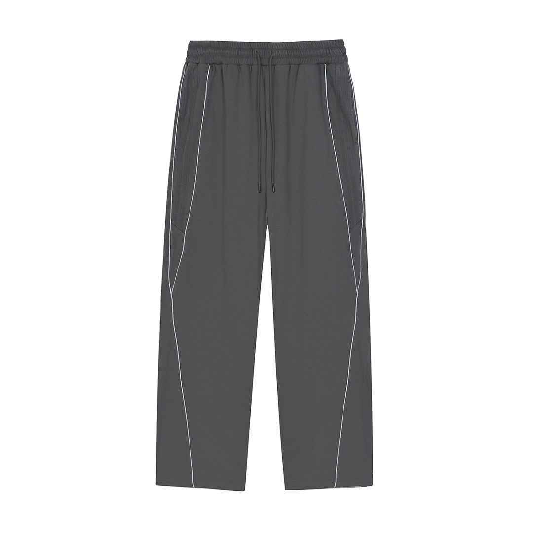 WOMEN PENT Reflection Striped Straight-Leg Sweatpants