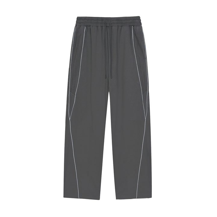 WOMEN PENT Reflection Striped Straight-Leg Sweatpants