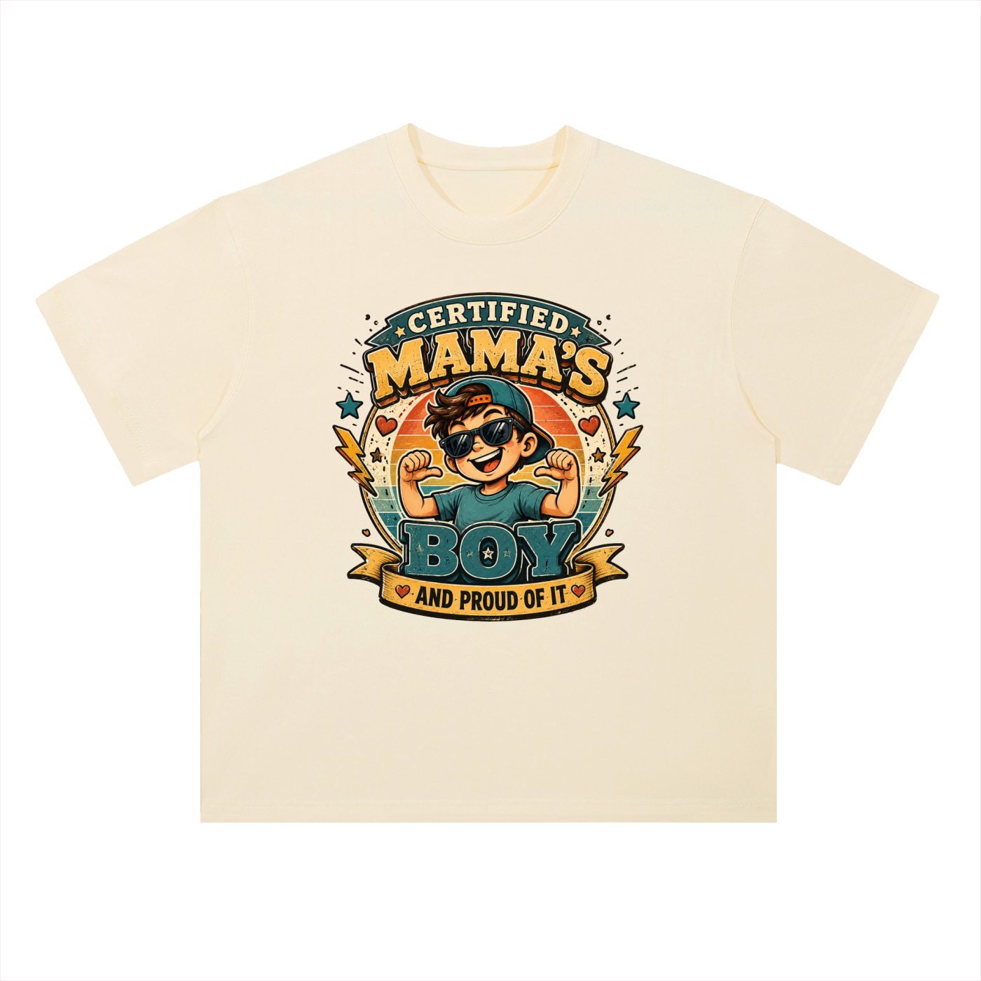 mom lover Heavyweight Drop Shoulder Cotton T-Shirt