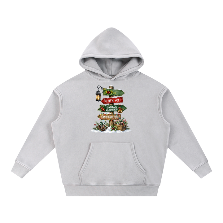 women graphic Snow Wash Fleece Oversize Hoodie
