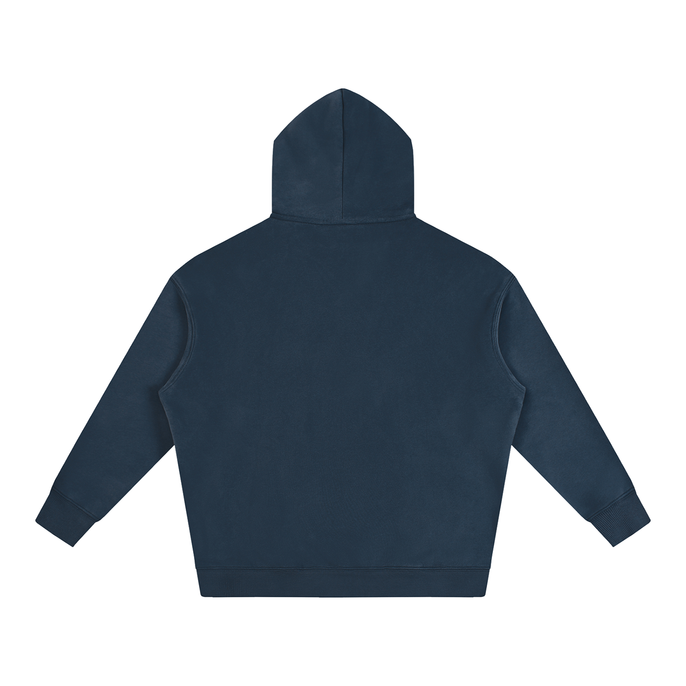 Best Cat Dad Ever Retro Sunset Hoodie in Navy Blue, back view.