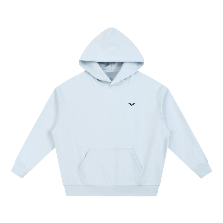 MEN HODDIES Wing Logo Heavyweight Drop Shoulder Hoodie — Stone