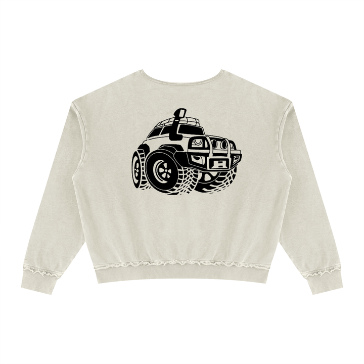 HIKING LOVER Raw Edge Crewneck Sweatshirt