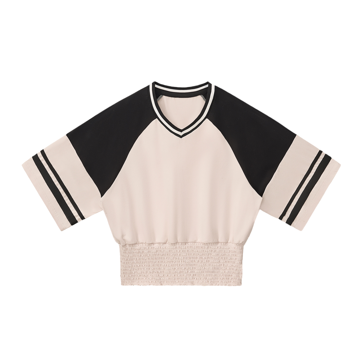 Women's brand  Color Block Ruched T-Shirt