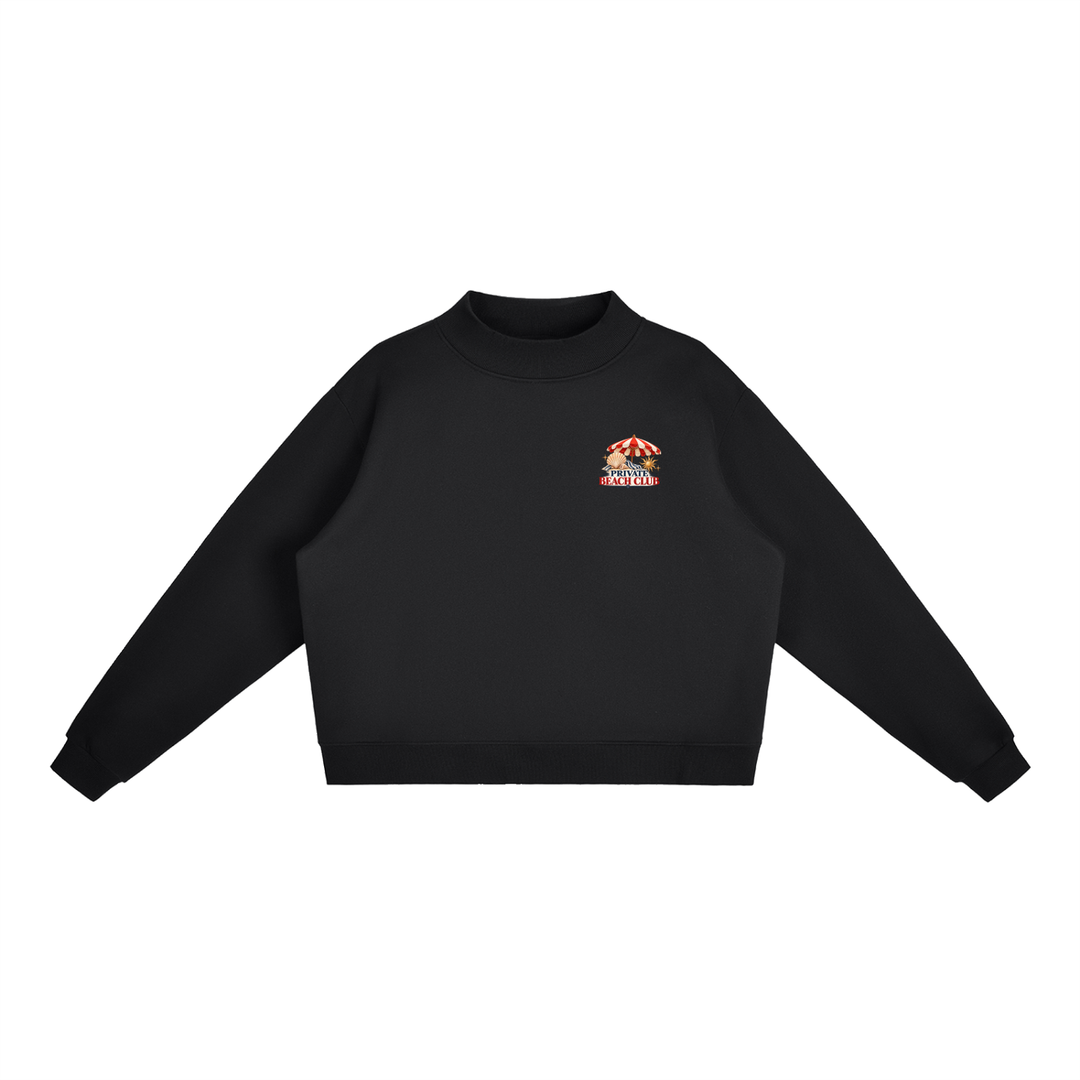 girl gift Essential Fleece Mock-Neck Crew Sweatshirt