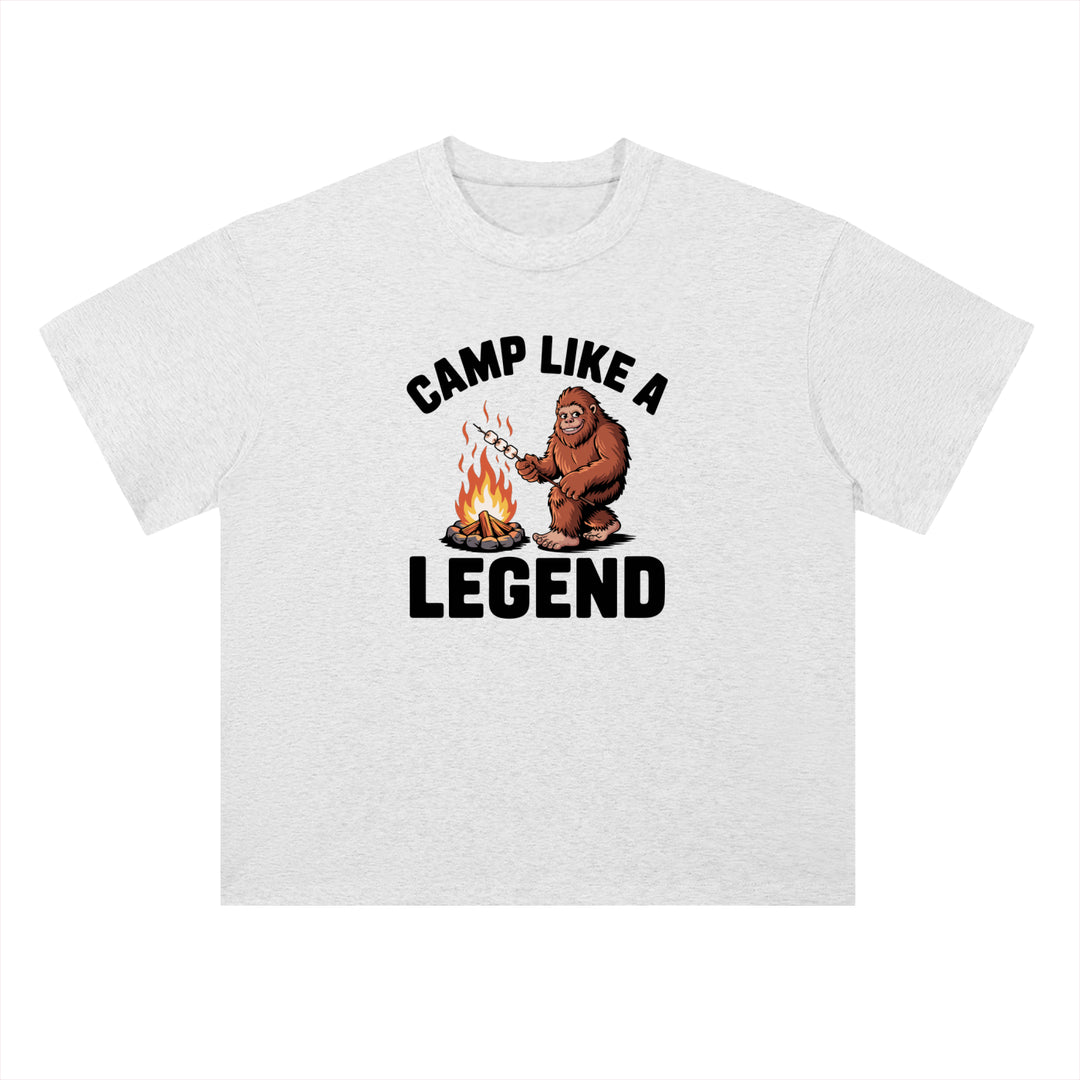 Camp Like A Legend Bigfoot Campfire Tee