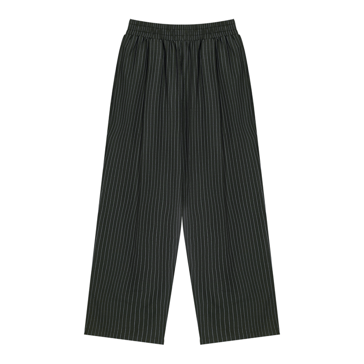 WOMEN PENT  Striped Pleated Pants