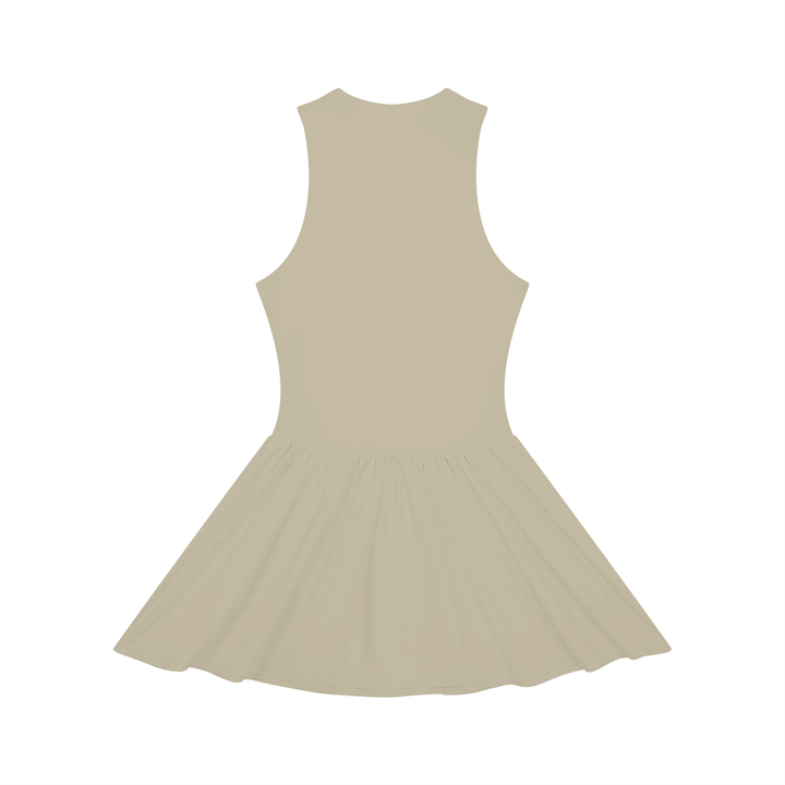 Women’s one piece Ruched Sleeveless Full-Zip Dress