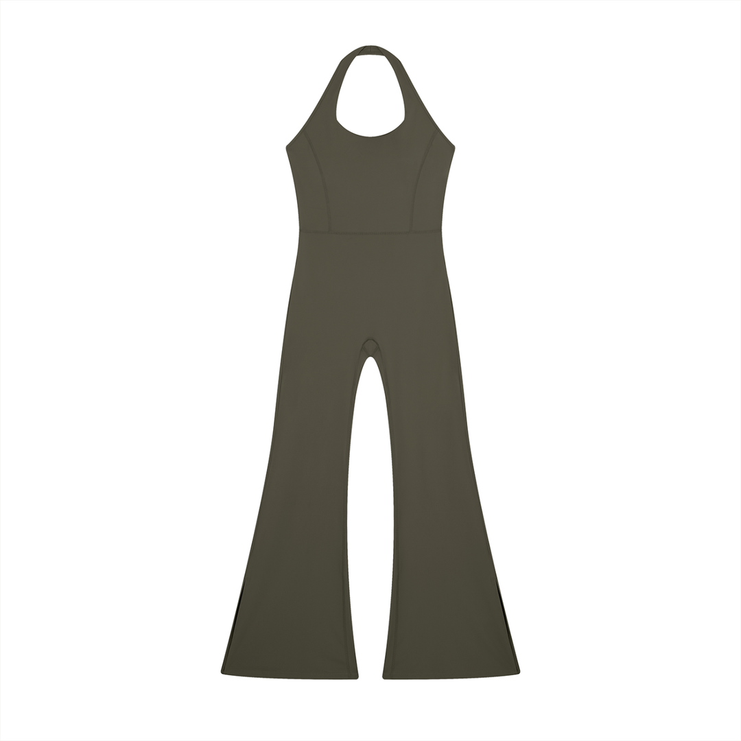 Women’s one piece Halter Flared Jumpsuit