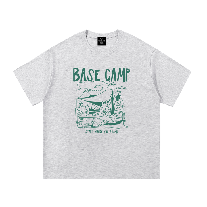 hiking lover Base Camp Start Where You Stand Line Art Tee