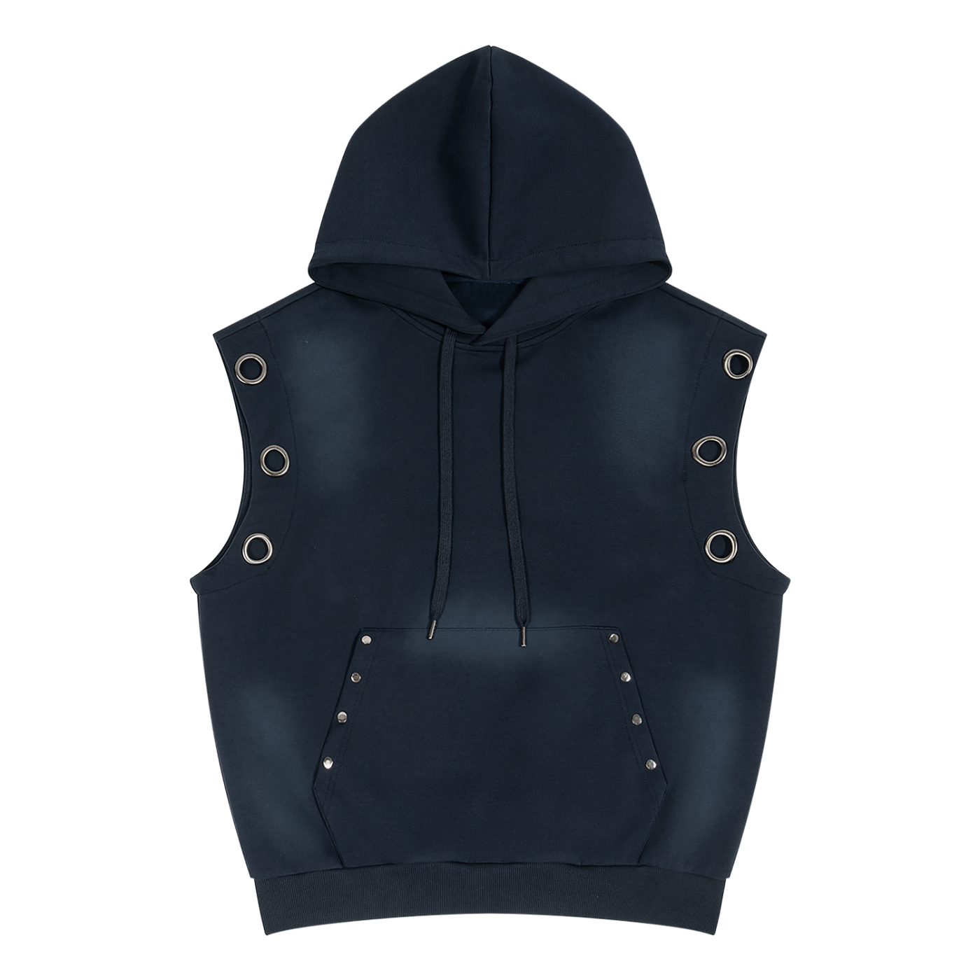 men brand Unisex Vintage Wash Sun Fade Sleeveless Hoodie
