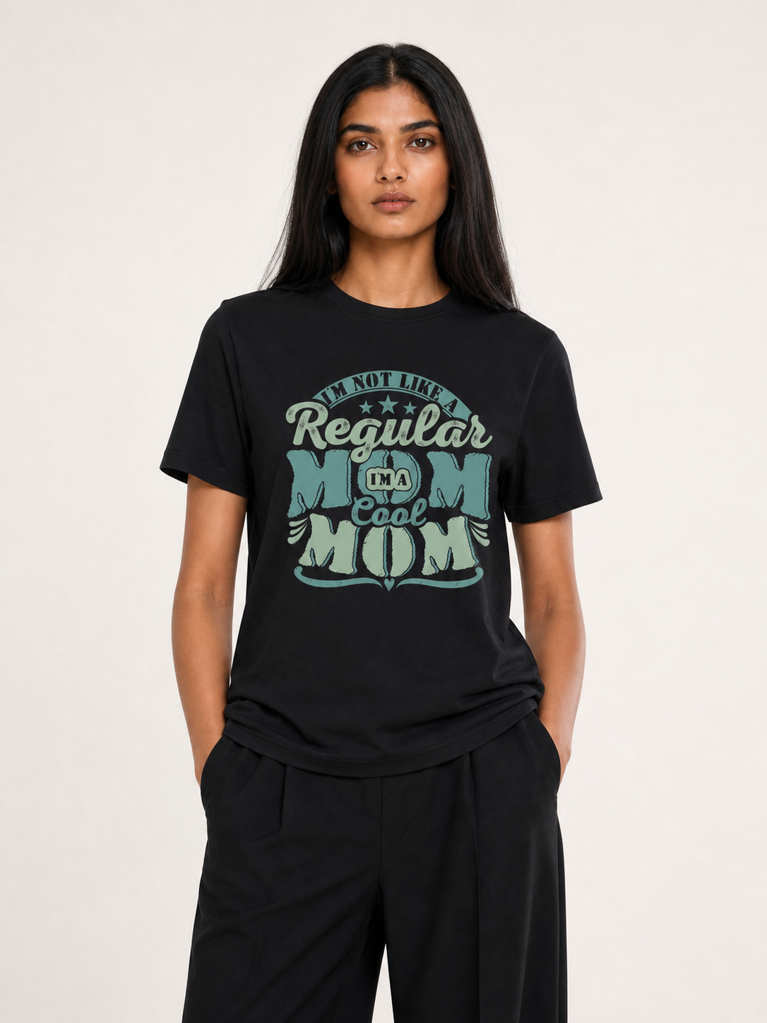 Not A Regular Mom I'm A Cool Mom Retro Tee