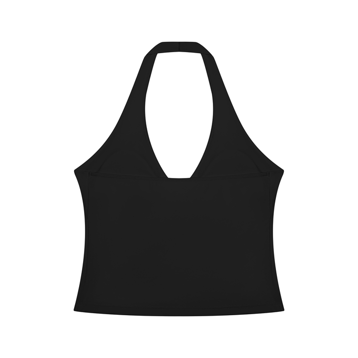 Women gym wear  Ruched Halter Yoga Tank Top