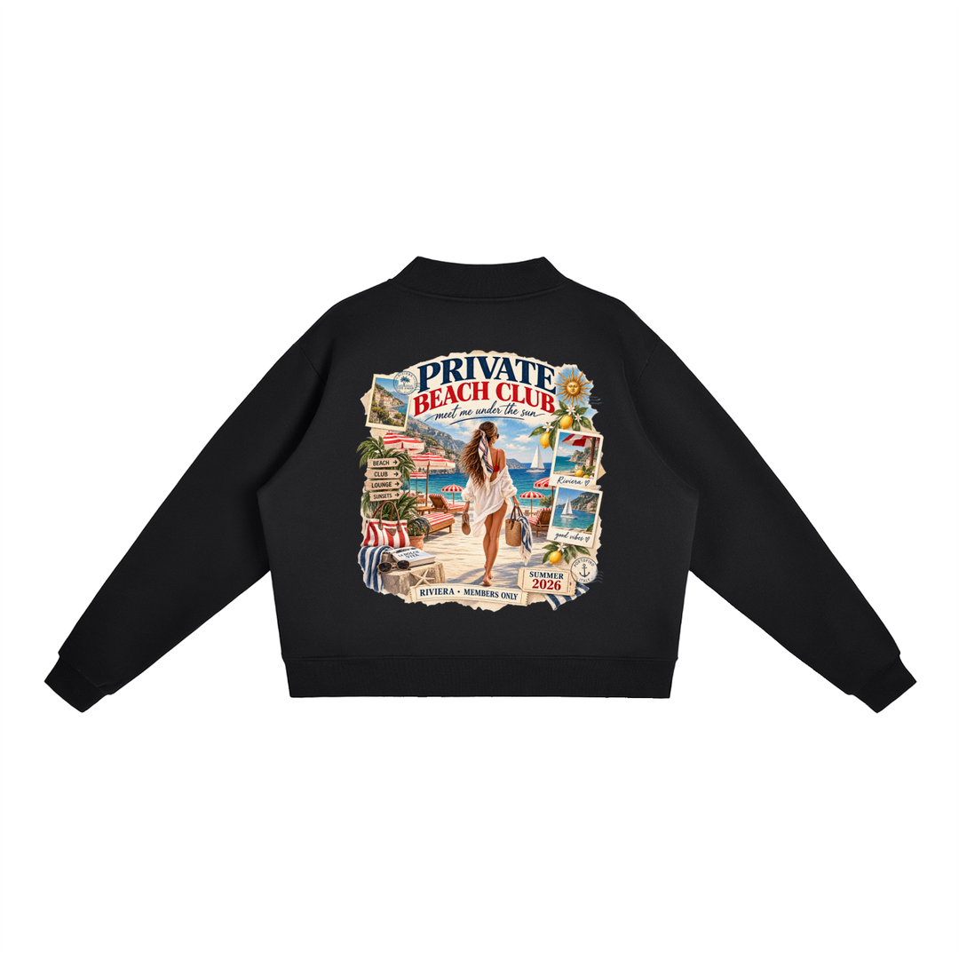 girl gift Essential Fleece Mock-Neck Crew Sweatshirt