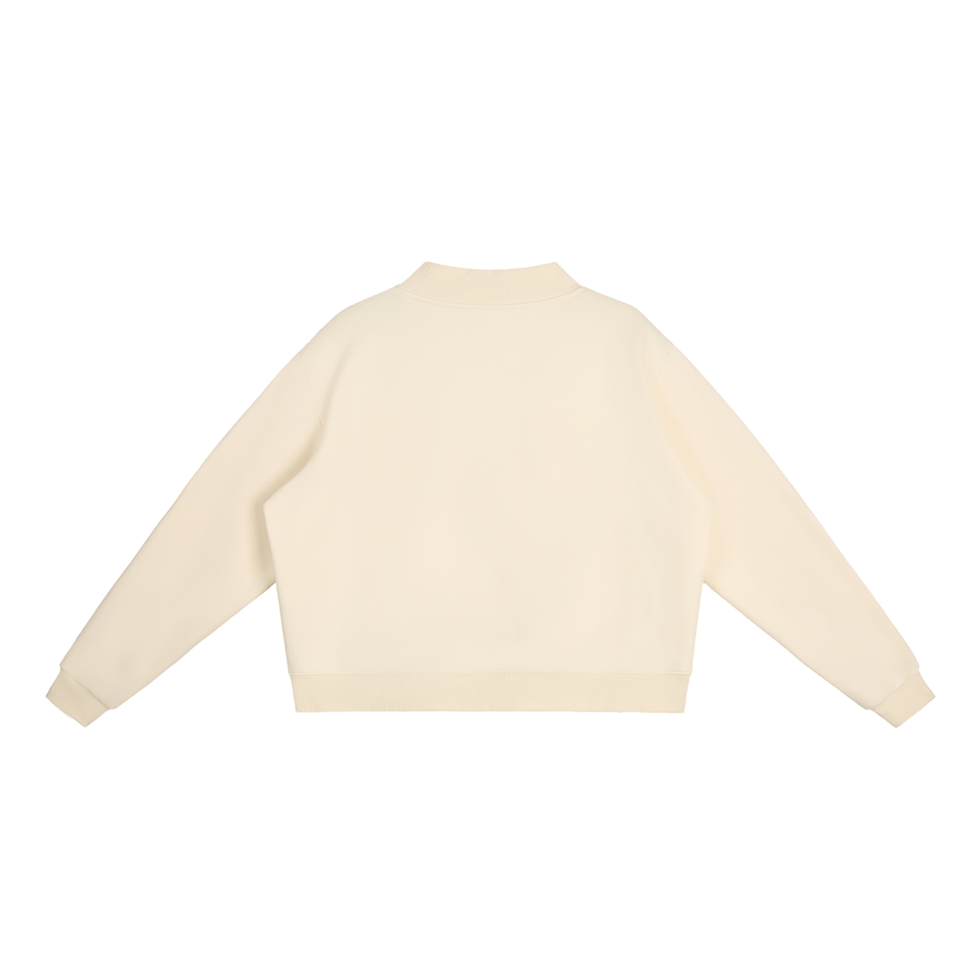 pk women hoddies Essential Fleece Mock-Neck Crew Sweatshirt