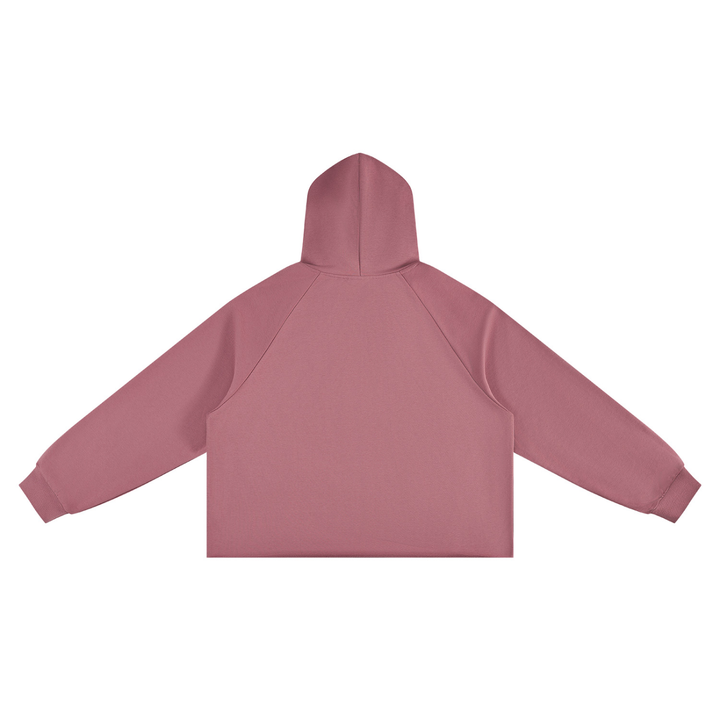 WOMEN HODDIES  Vintage Wash Raw Edge Boxy Hoodie
