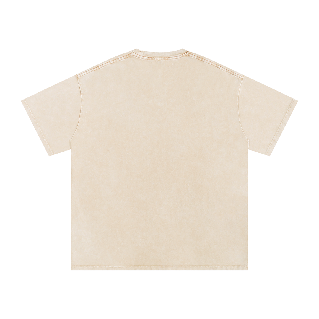 HIKING LOVER Snow Washed Oversized Cotton T-Shirt