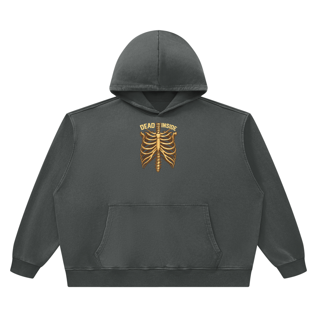 men graphic  Heavyweight Vintage Wash Boxy Hoodie