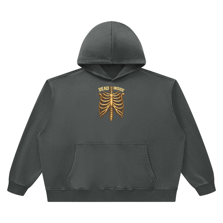 men graphic  Heavyweight Vintage Wash Boxy Hoodie